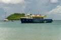 Shuttle boat going to Anse-ÃÂ -l`Ãâne, Martinique Island